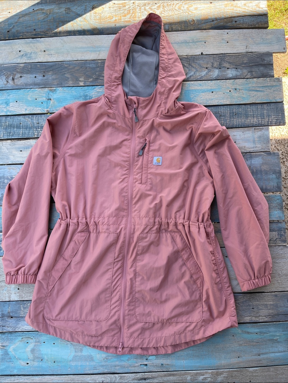 Carhartt Rain Defender Jacket OC4221-W Dusty Rose Lightweight Women’s XL